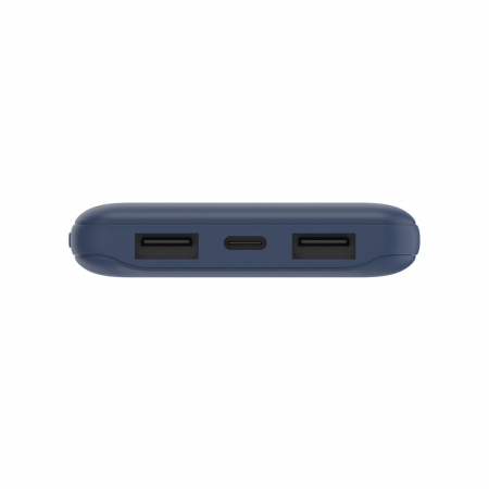 Belkin BOOST CHARGE (10000 mAH) Power Bank with USB-C 15W - Dual USB-A - 15cm USB-A to C Cable - Blue [2]