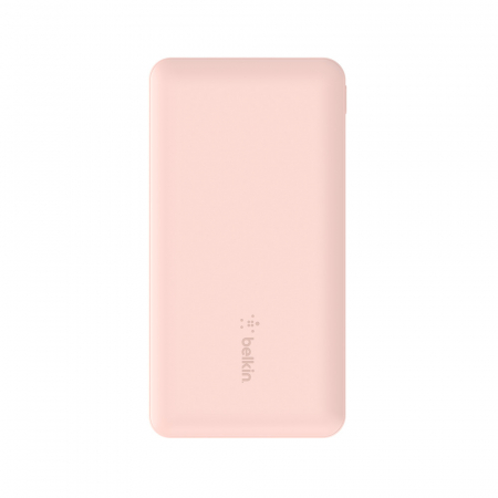 Belkin BOOST CHARGE (10000 mAH) Power Bank with USB-C 15W - Dual USB-A - 15cm USB-A to C Cable - Pink [4]