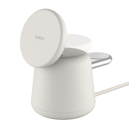 Belkin BOOST CHARGE 2-in-1 Wireless Charging Dock with MagSafe 15W - Sand [8]