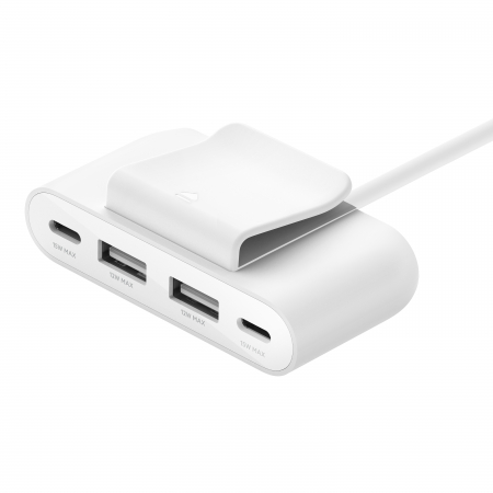 Belkin BOOST CHARGE 4-Port_USB Power Extender_- White [0]