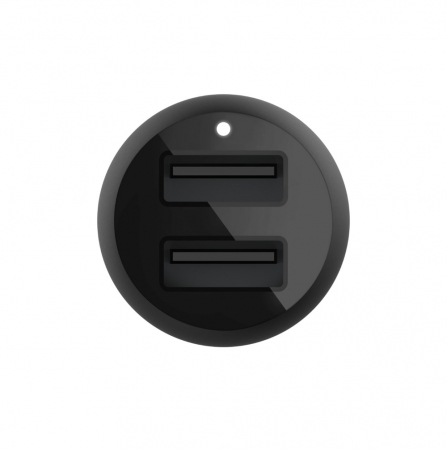 Belkin BOOST CHARGE Car Charger Dual USB-A 24W + USB-A to Lightning Cable - Black [3]