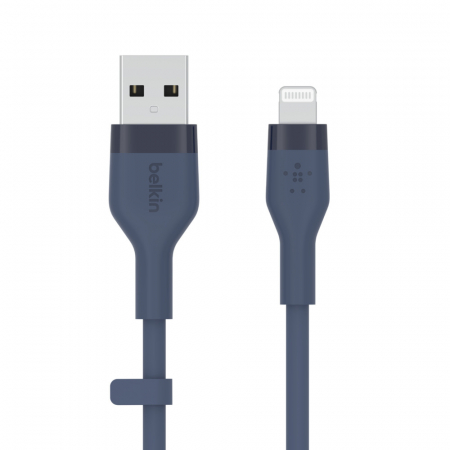 Belkin BOOST CHARGE Flex Silicone cable USB-A to Lightning - 1M - Blue [0]
