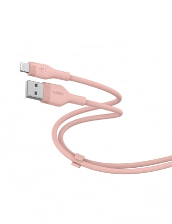Belkin BOOST CHARGE Flex Silicone cable USB-A to Lightning - 1M - Pink [0]