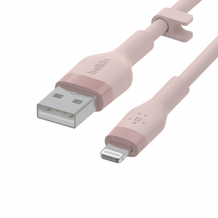 Belkin BOOST CHARGE Flex Silicone cable USB-A to Lightning - 2M - Pink [3]