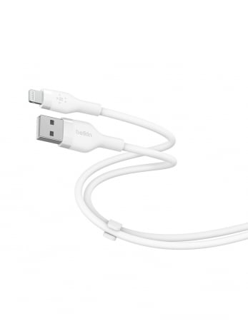 Belkin BOOST CHARGE Flex Silicone cable USB-A to Lightning - 2M - White [0]