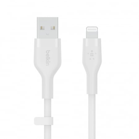 Belkin BOOST CHARGE Flex Silicone cable USB-A to Lightning - 2M - White [1]
