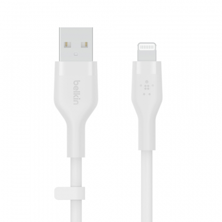 Belkin BOOST CHARGE Flex Silicone cable USB-A to Lightning - 3M - White [2]