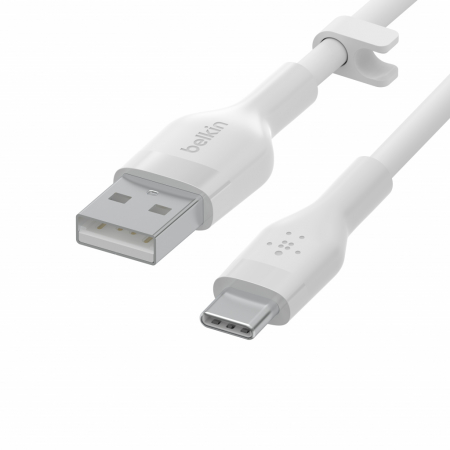 Belkin BOOST CHARGE Flex Silicone cable USB-A to USB-C - 2M - White [4]