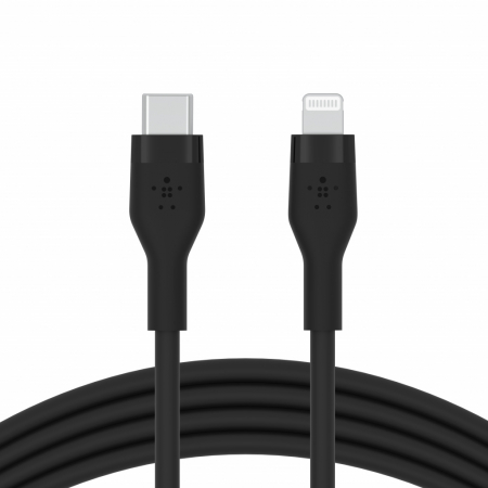 Belkin BOOST CHARGE Flex Silicone cable USB-C to Lightning - 1M - Black [1]