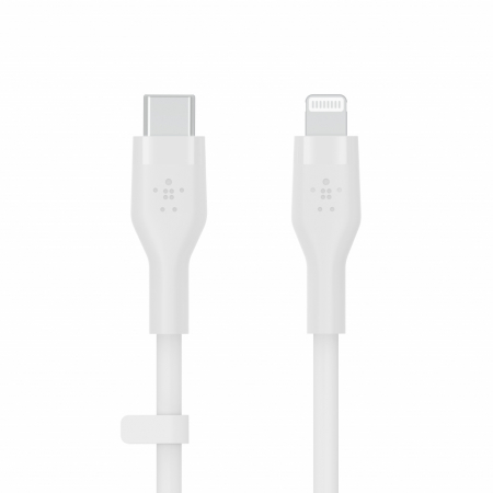 Belkin BOOST CHARGE Flex Silicone cable USB-C to Lightning - 1M - White [0]