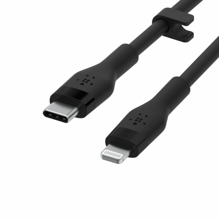 Belkin BOOST CHARGE Flex Silicone cable USB-C to Lightning - 2M - Black [1]