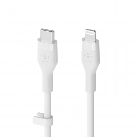 Belkin BOOST CHARGE Flex Silicone cable USB-C to Lightning - 2M - White [2]