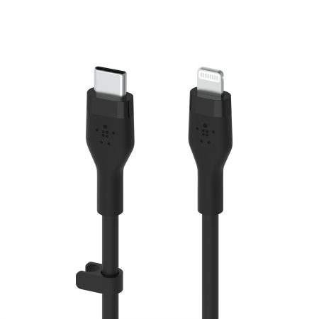 Belkin BOOST CHARGE Flex Silicone cable USB-C to Lightning - 3M - Black [1]
