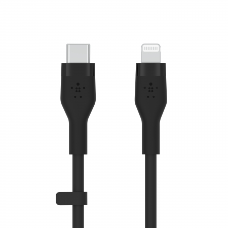 Laptop, Tablete & Telefoane - Belkin BOOST CHARGE Flex Silicone cable USB-C to Lightning - 3M - Black