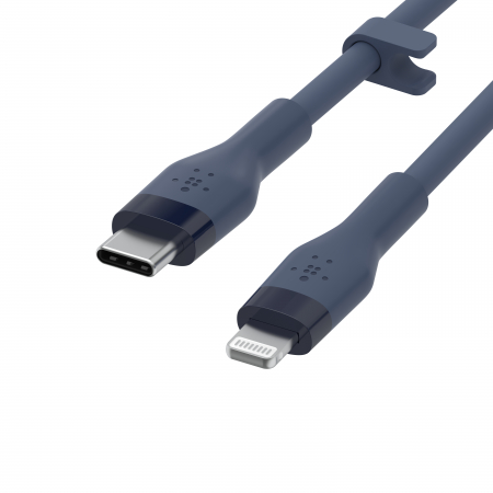Belkin BOOST CHARGE Flex Silicone cable USB-C to Lightning - 3M - Blue [2]