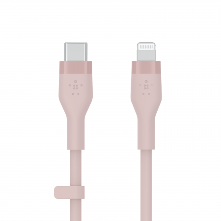 Belkin BOOST CHARGEª Flex Silicone cable USB-C to Lightning - 3M - Pink [0]