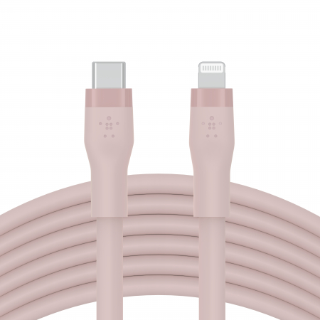 Belkin BOOST CHARGEª Flex Silicone cable USB-C to Lightning - 3M - Pink [2]