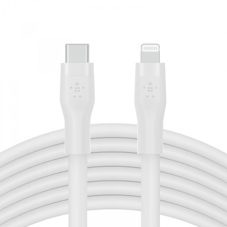 Belkin BOOST CHARGE Flex Silicone cable USB-C to Lightning - 3M - White [3]