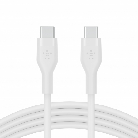 Belkin BOOST CHARGE Flex Silicone cable USB-C to USB-C 2.0 - 2M - White [1]