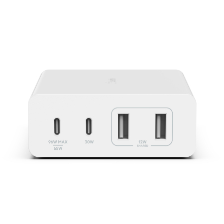 Belkin BOOST CHARGE PRO 108W 4-Ports USB GaN Desktop Charger (Dual C and Dual A) and 2M Cord - White [4]