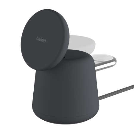Belkin BOOST CHARGE PRO 2-in-1 Wireless Charging Dock with MagSafe 15W - Charcoal [3]