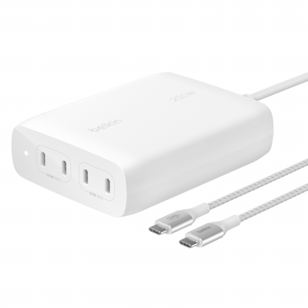 Belkin BOOST CHARGE PRO 200W 4-Port USB-C GaN Charger - White [0]