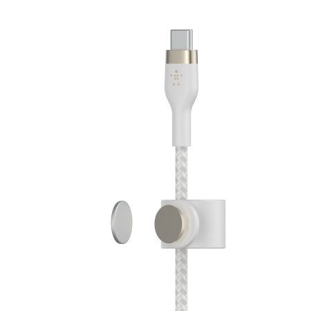 Belkin BOOST CHARGE PRO Flex USB-C to LTG, Braided Silicone Cable - 3M - White [2]