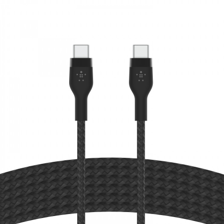 Belkin BOOST CHARGE PRO Flex USB-C to USB-C 2.0, Braided Silicone Cable - 3M - Black [5]