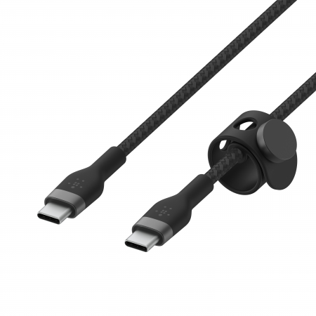 Belkin BOOST CHARGE PRO Flex USB-C to USB-C 2.0, Braided Silicone Cable - 3M - Black [6]