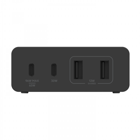 Belkin BOOST CHARGE PRO108W 4-Ports USB GaN Desktop Charger (Dual C and Dual A) and 2M Cord - Black [4]