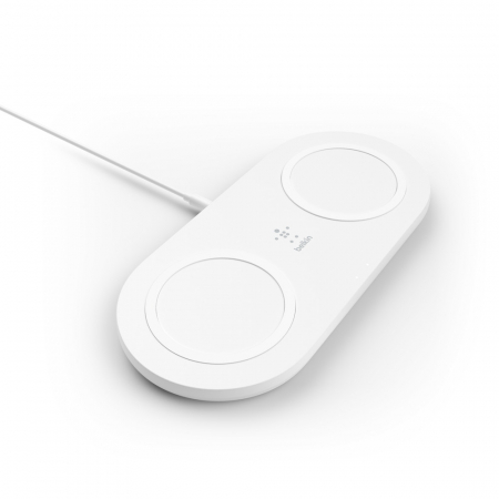 Belkin BOOST CHARGE Qi 15w wireless Charging Dual Pad w PSU (EU Power Supply Included) - White [7]