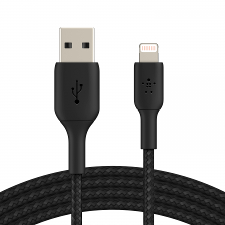 Belkin BOOST CHARGE USB-A to Lightning Cable, Braided - 3M - Black [1]