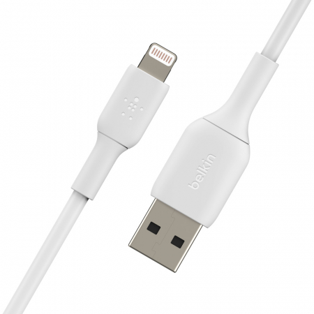 Belkin BOOST CHARGE USB-A to Lightning Cable, PVC - 1M - White [2]