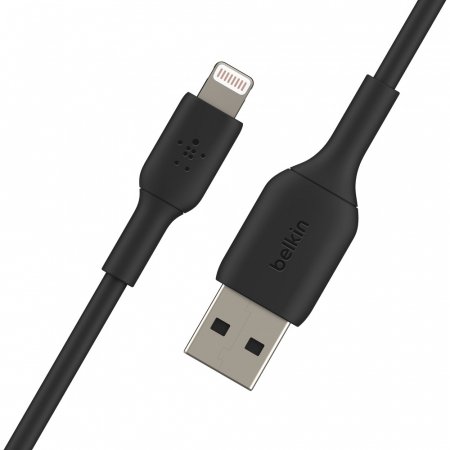 Belkin BOOST CHARGE USB-A to Lightning Cable, PVC - 2M - Black [2]