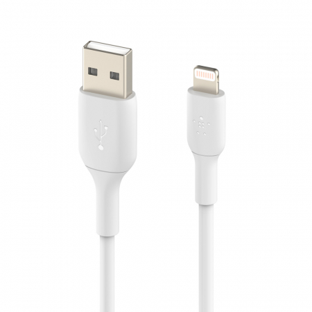 Laptop, Tablete & Telefoane - Belkin BOOST CHARGE USB-A to Lightning Cable, PVC - 2M - White