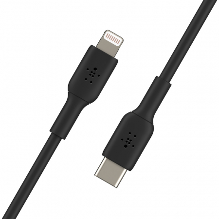 Belkin BOOST CHARGE USB-C to Lightning Cable, PVC - 1M - Black [2]