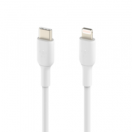 Laptop, Tablete & Telefoane - Belkin BOOST CHARGE USB-C to Lightning Cable, PVC - 1M - White