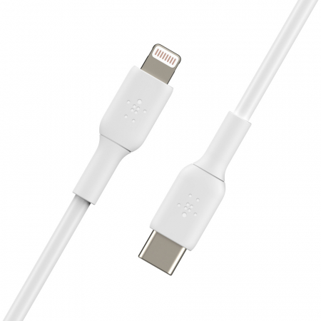 Belkin BOOST CHARGE USB-C to Lightning Cable, PVC - 1M - White [2]