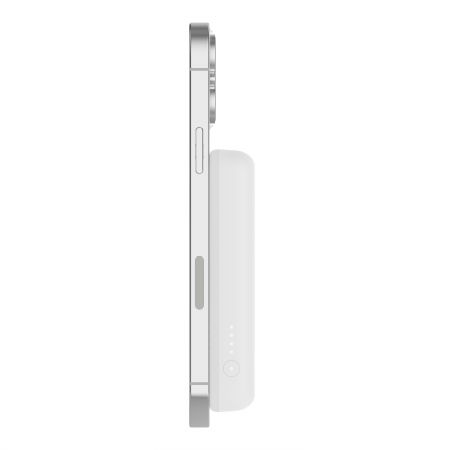 Belkin BOOSTCHARGE Magnetic Wireless Power Bank with kick stand 5,000mAh - White [4]