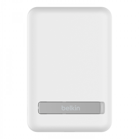 Belkin BOOSTCHARGE Magnetic Wireless Power Bank with kick stand 5,000mAh - White [6]