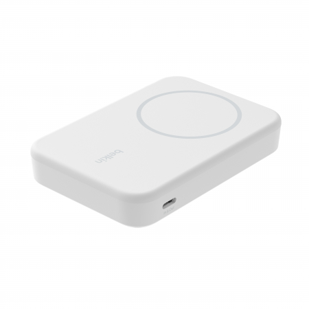 Belkin BOOSTCHARGE PRO 8k Qi2 MagSafe Compatible Powerbank with kickstand - White [6]