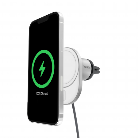 Belkin BoostCharge Pro Wireless Car Charger with Official MagSafe Charging 15W Qi2 CLA - White [0]