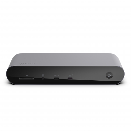 Belkin CONNECT Pro Thunderbolt 4 Dock - Triple display support up to 8K - Thunderbolt 4 - USB C - USB A - HDMI - SD - GbE - Audio - Mac/PC compatible - Black [1]