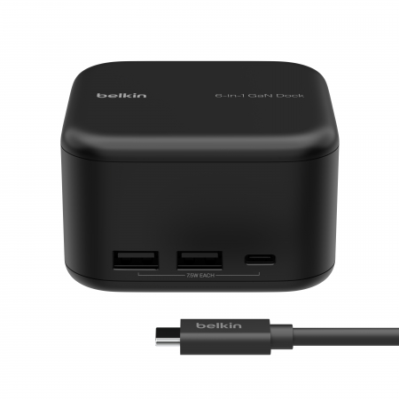 Belkin Connect USB-C 6-in-1 Core GaN Dock 130W - Black [0]