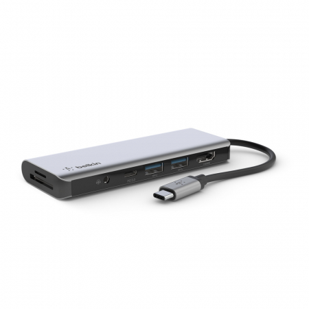 Belkin CONNECT USB-C 7in1 Multiport adapter - Grey [6]