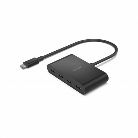 USB Hub - Belkin CONNECT USB-C to 4-Port USB-C Hub - Black