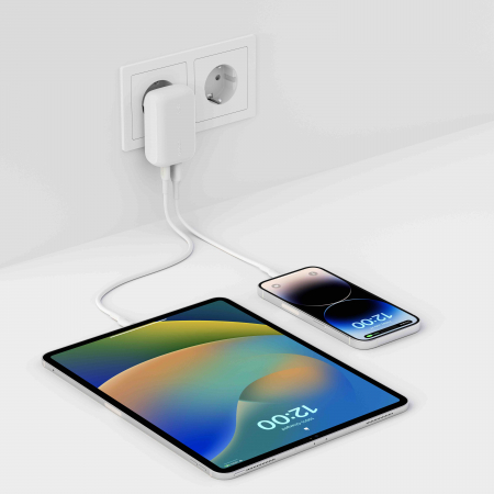 Belkin Dual Wall Charger 42W - 30W USB-C PD PPS + 12w USB-A - White [2]