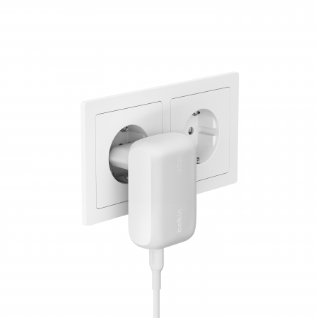 Belkin Dual Wall Charger 42W - 30W USB-C PD PPS + 12w USB-A - White [1]