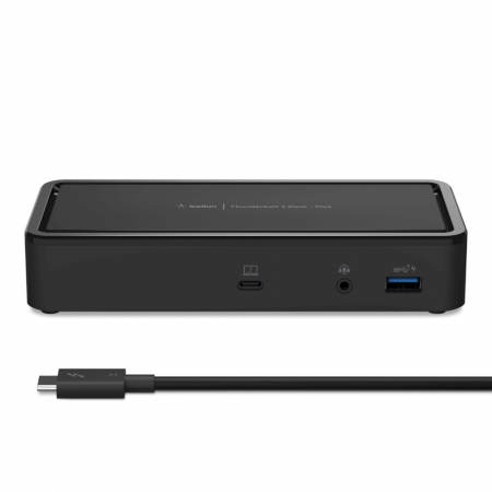 Belkin Hub Thunderbolt 3 Series2 - 1-Port Thunder3, 1-Port Audio, 1-Port USB-3.1, 1-Port Ethernet, 2-Port USB-3.1, 2-Port USB-C, 2-Port Display MiniPort - Black [10]