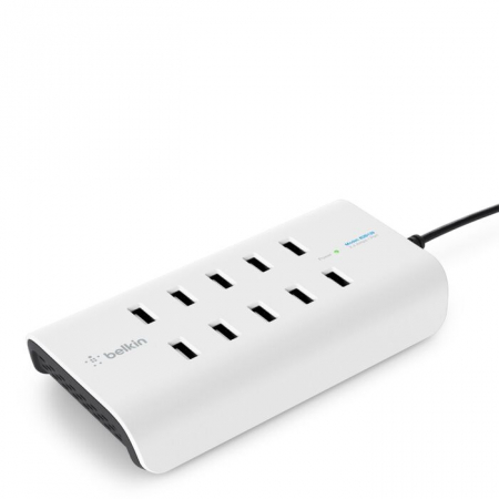 Laptop, Tablete & Telefoane - Belkin ROCKSTAR 10-Port 2.4A USB-A Charger - White
